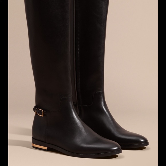 Burberry Endenbery Flat Knee High riding boot, size 36 - Picture 11 of 13